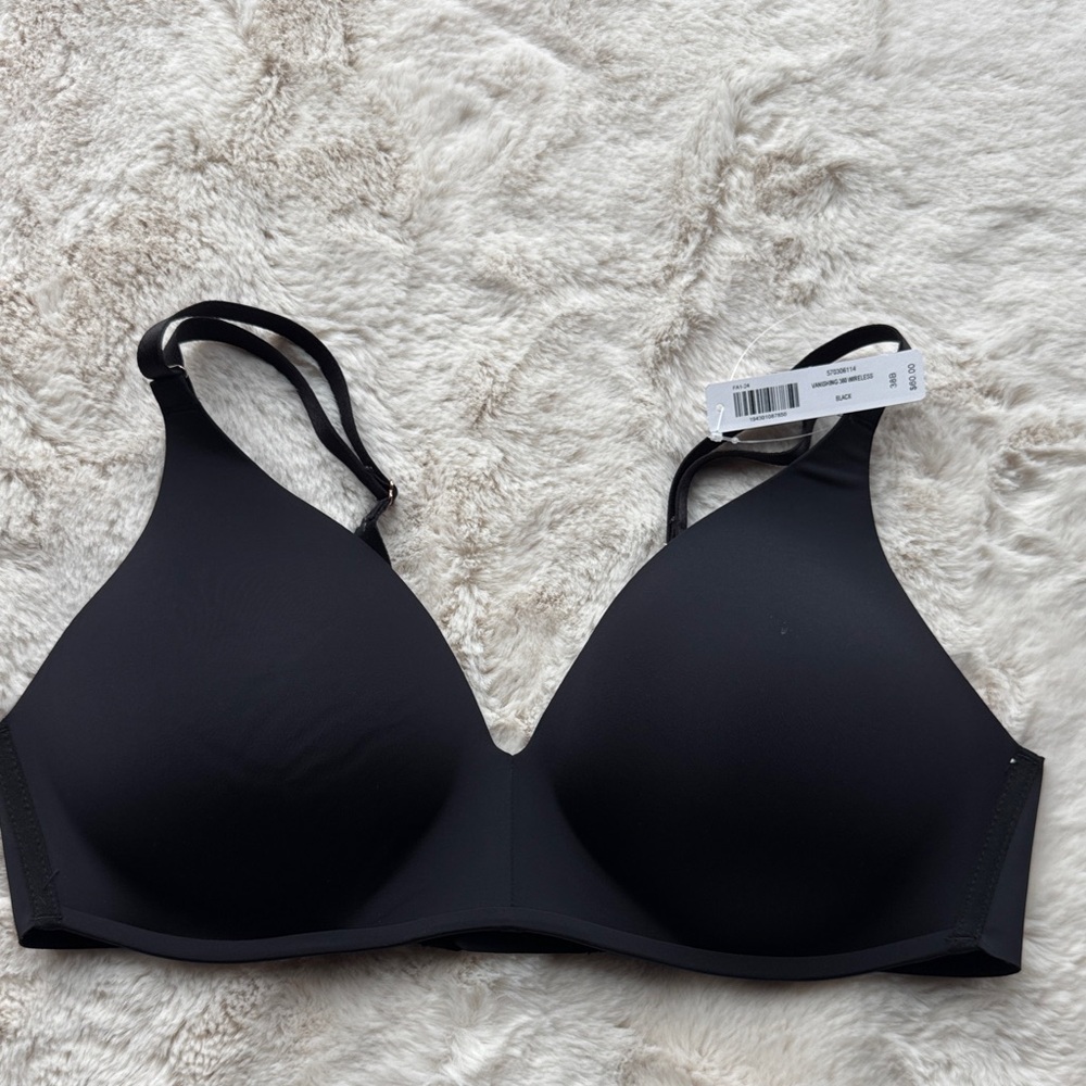NWT Soma Vanishing Back Black Bra